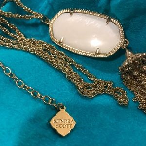 Kendra Scott white pearl 30” Rayne necklace